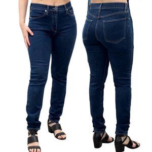 Revolve LE JEAN Vivie Slim Stovepipe Jeans in Frankie Wash Dark Denim Size 29